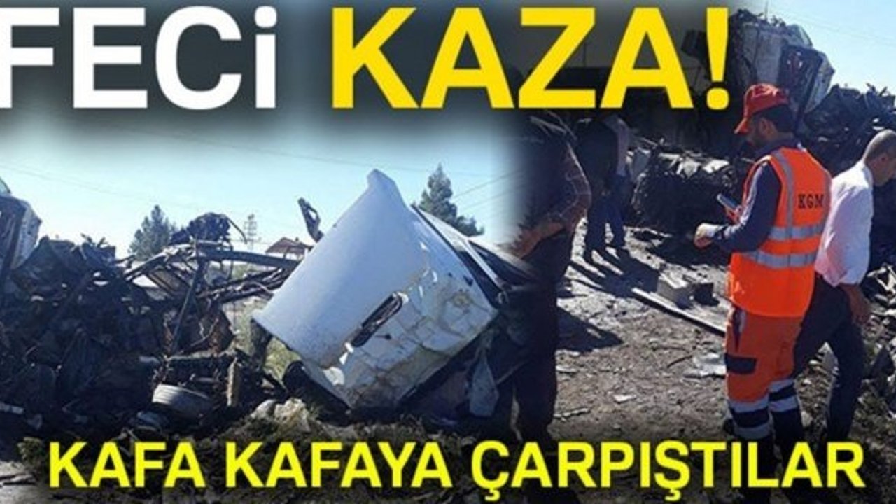 Gaziantep’te iki otomobil kafa kafaya çarpıştı