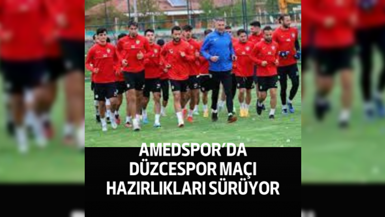 Amedspor’da Düzcespor maçı hazırlıkları sürüyor