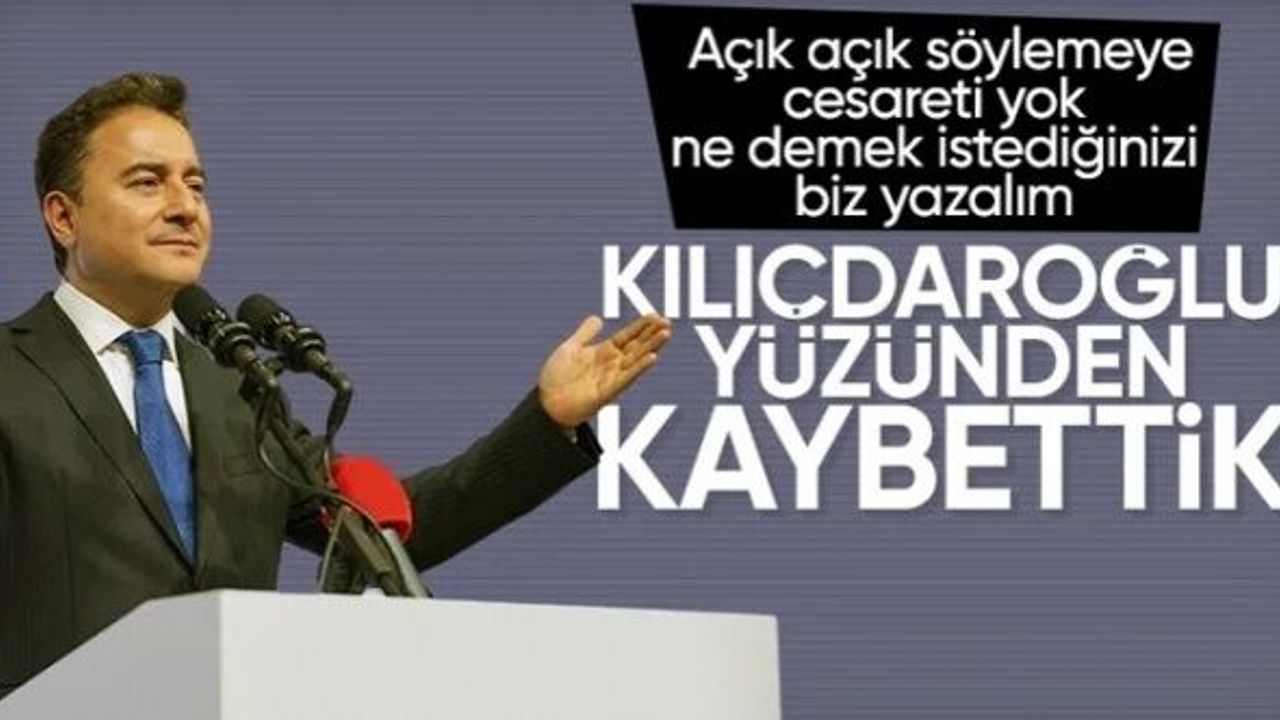 Ali Babacan: Muhafazakardan demokrat olmaz diyenler yüzünden kaybettik