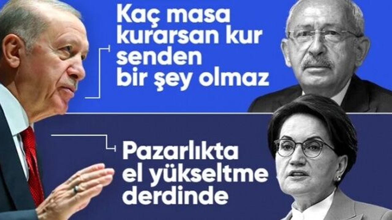 Cumhurbaşkanı Erdoğan, Kemal Kılıçdaroğlu ve Meral Akşener'in ifadelerini eleştirdi