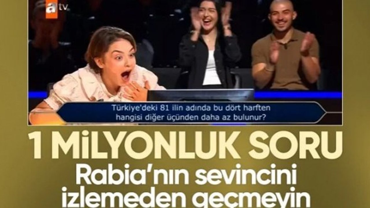 Kim Milyoner Olmak İster'de Rabia Birsen Güvercin büyük ödülü kazandı