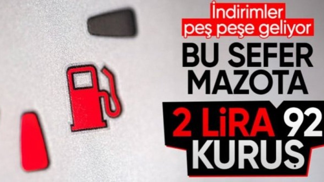 Araç sahiplerine müjde! Motorine indirim geliyor