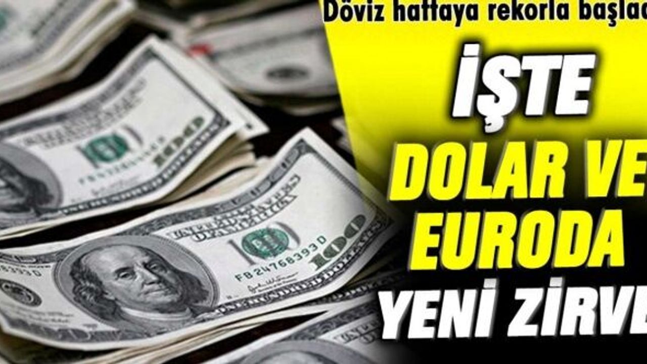Döviz rekorda zirve yapıyor