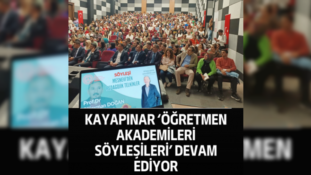 Kayapınar ‘Öğretmen Akademileri Söyleşileri’ devam ediyor