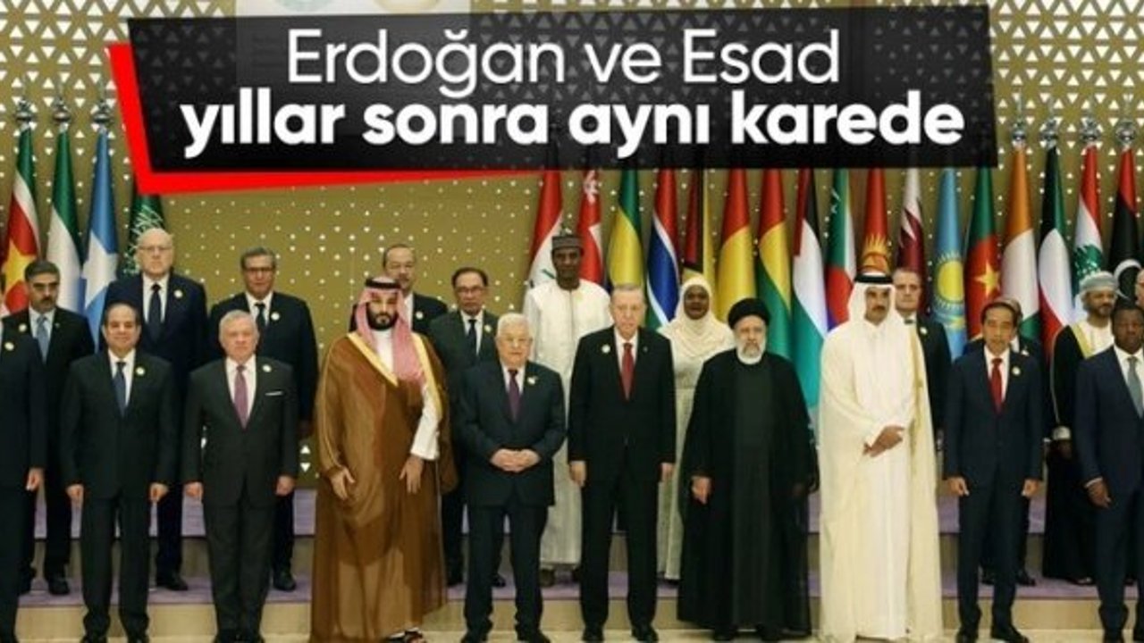 Cumhurbaşkanı Erdoğan Riyad'da: Liderler aile fotoğrafı çektirdi