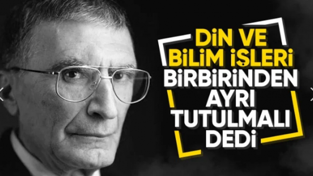 Aziz Sancar: Din ve bilimi ayrı tutmamız lazım