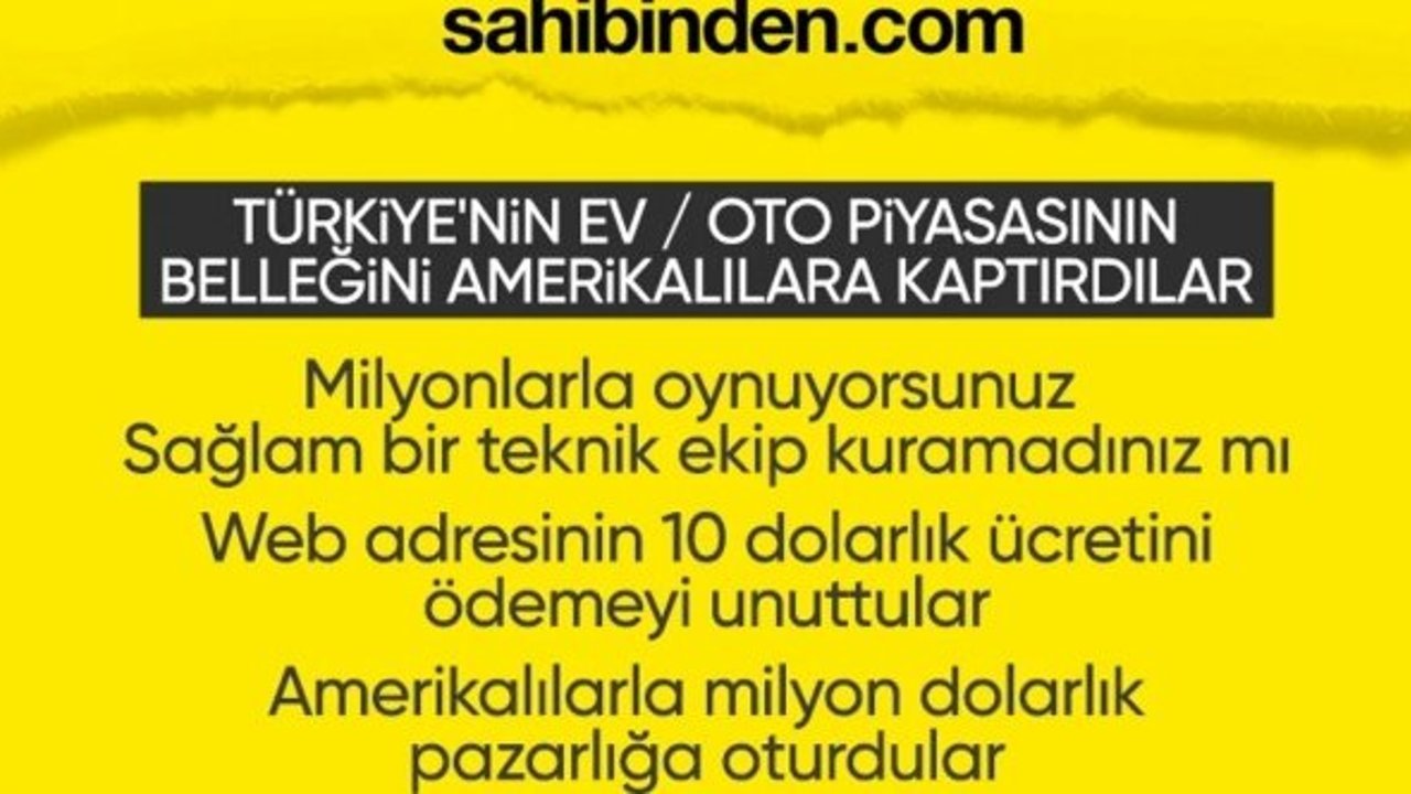 Sahibinden.com çöktü: İşte ilk açıklama ve iddialar