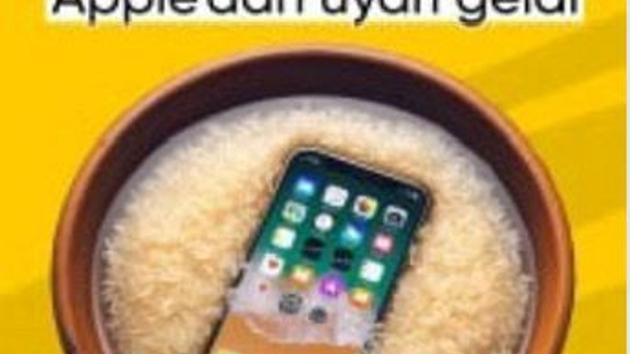 Telefonunuz ıslak ve açılmıyor mu? Apple'dan pirinç uyarısı geldi
