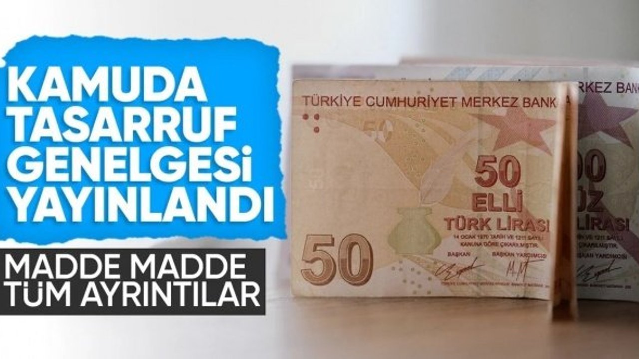 Kamuda tasarruf tedbirleri Resmi Gazete'de