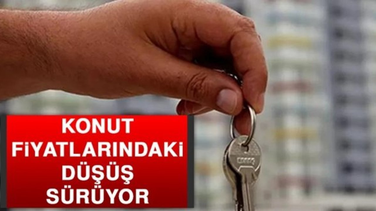 Konut satış fiyatlarındaki düşüş sürüyor