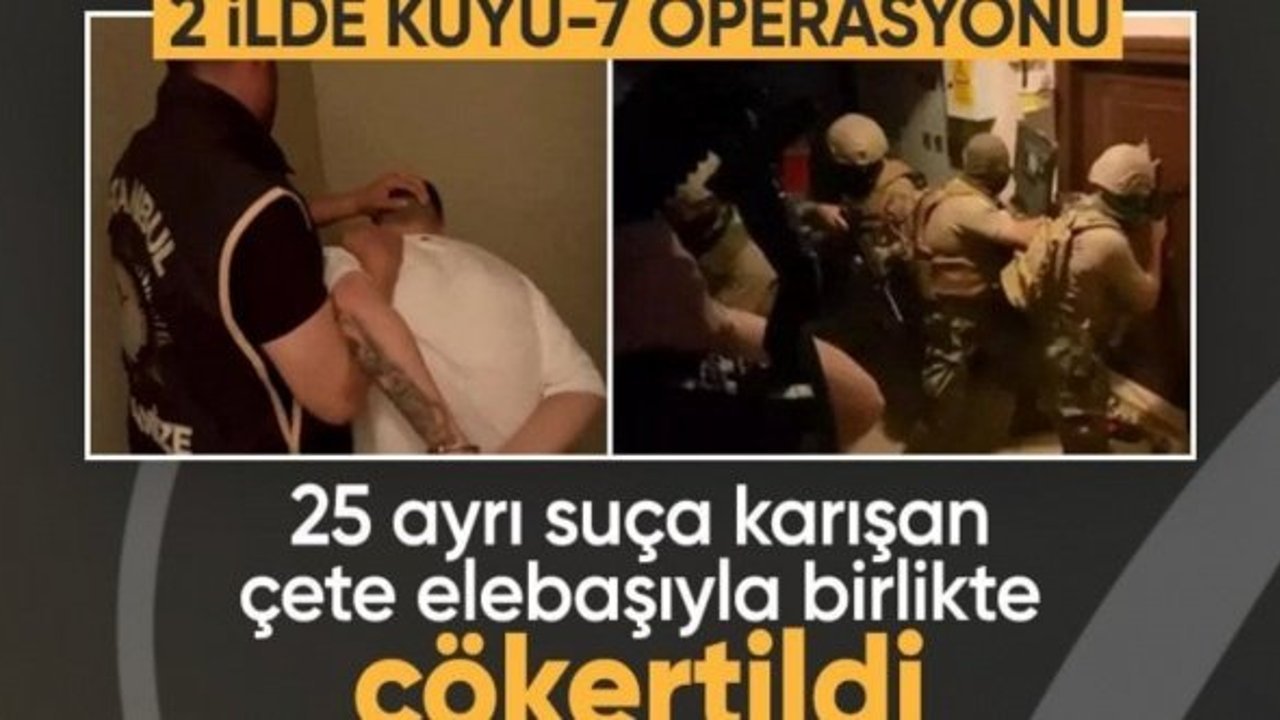 2 ilde KUYU-7 operasyonu: 33 şüpheli gözaltında