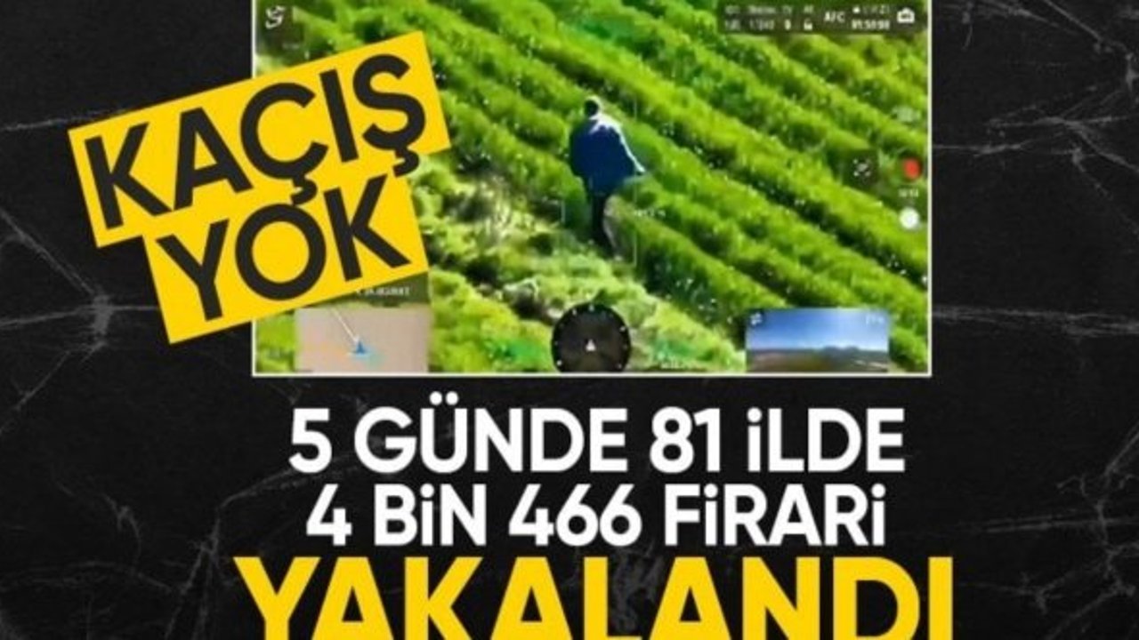 81 ilde Çember operasyonu! 4 bin 466 firari yakalandı