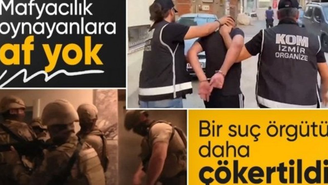 İzmir'de KUYU operasyonu! 15 şüpheli yakalandı