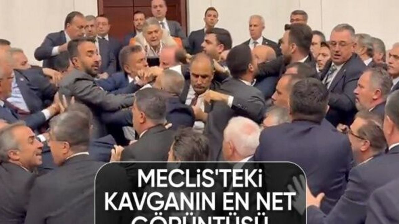Meclis kavgasının en net görüntüleri