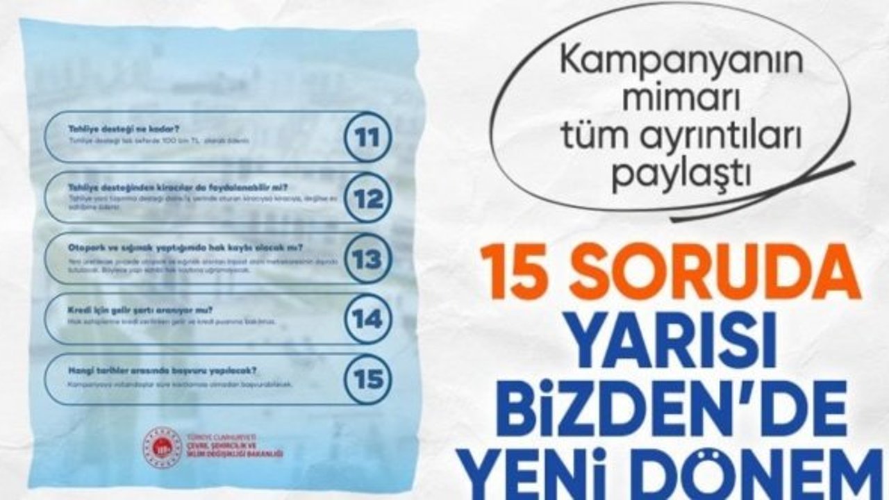 Murat Kurum, Yarısı Bizden Kampanyası'nda yeni dönemin detaylarını paylaştı