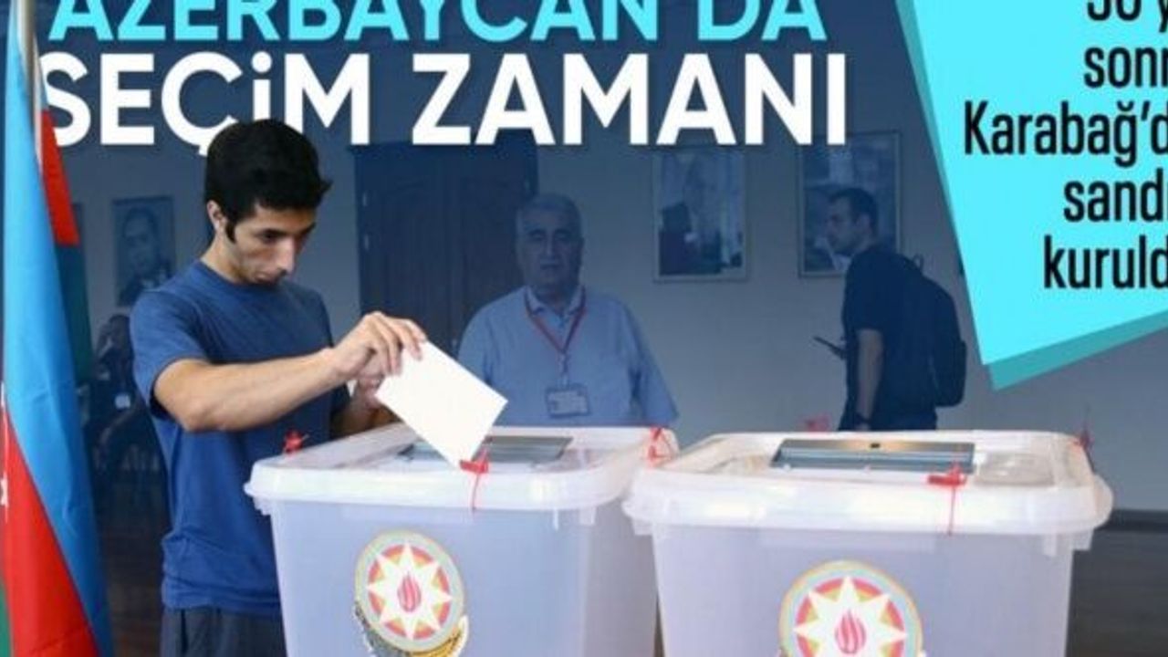 Azerbaycan sandık başında: Karabağ'da sandıklar kuruldu