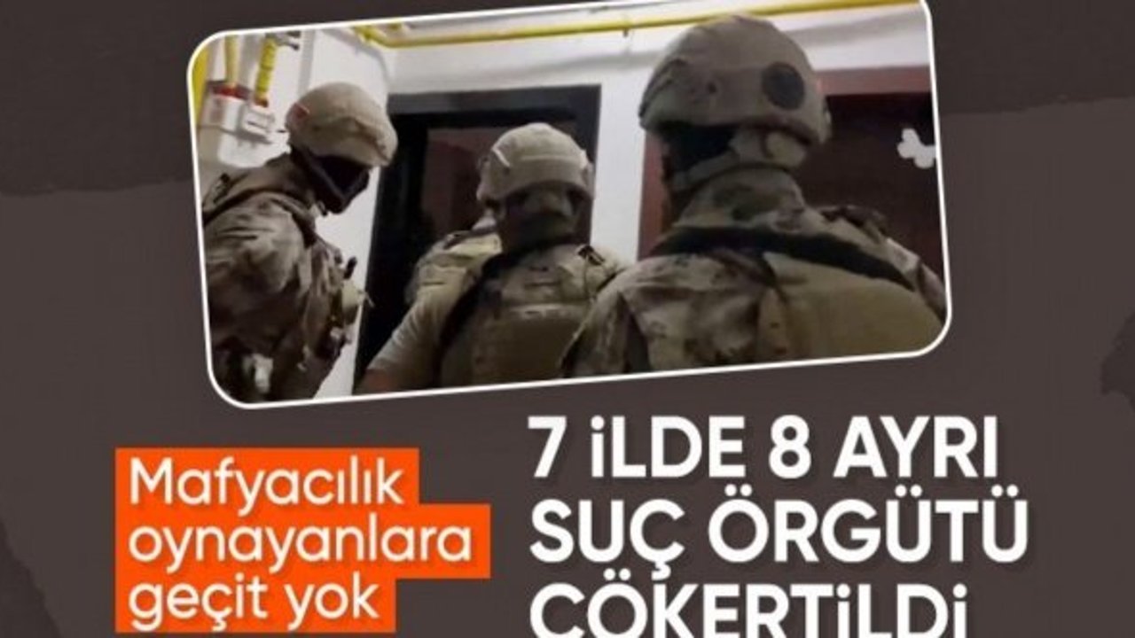 8 ayrı suç örgütüne Kuyu-32 ve -Kuyu-33 operasyonu: 95 kişi yakalandı