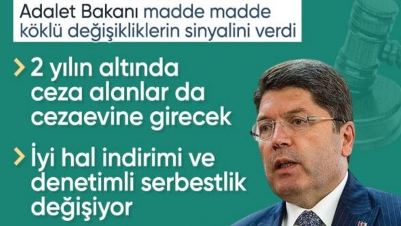 Adalet Bakanı Yılmaz Tunç duyurdu: İyi hal indirimine düzenleme geliyor
