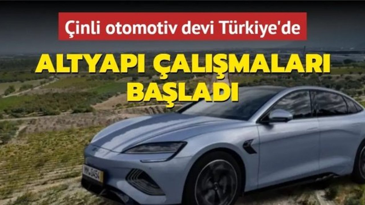 Manisa’da Çinli otomotiv devi için altyapı çalışmaları başladı