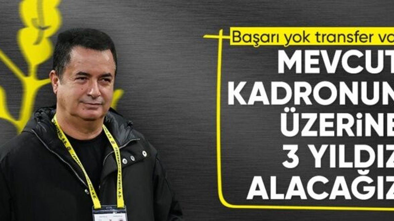 Acun Ilıcalı'dan Fenerbahçe taraftarına müjde! 3 yıldız alacağız
