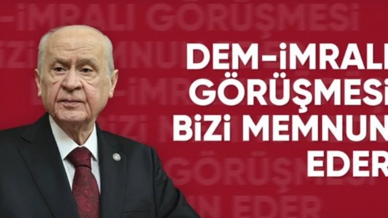 Bahçeli'den İmralı görüşmesi yorumu: Hayırlı bir başlangıç olur
