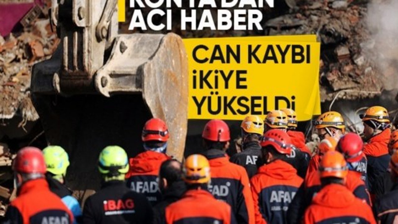 Konya'da çöken binada son durum