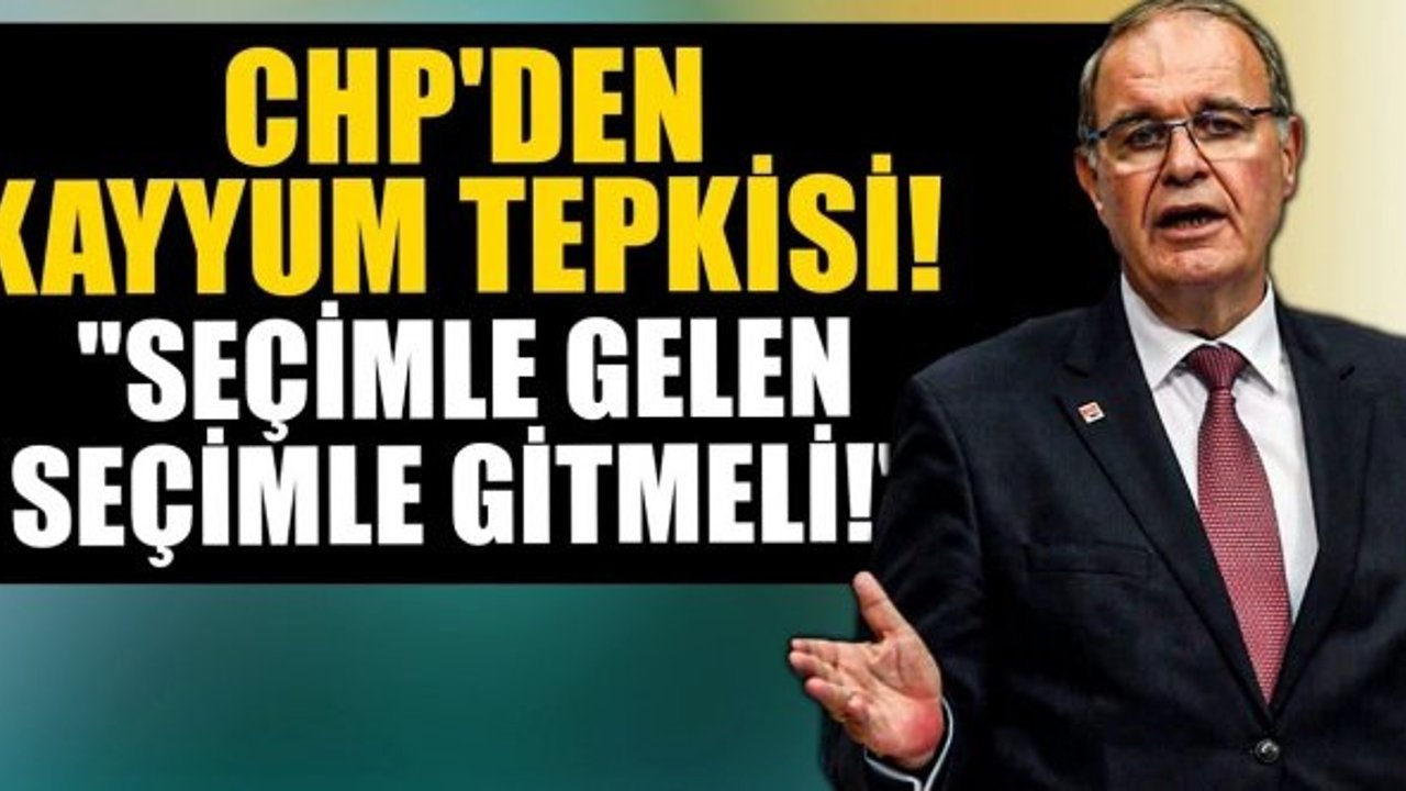 Kayyuma karşı CHP’den muhalefete ortak tepki çağrısı