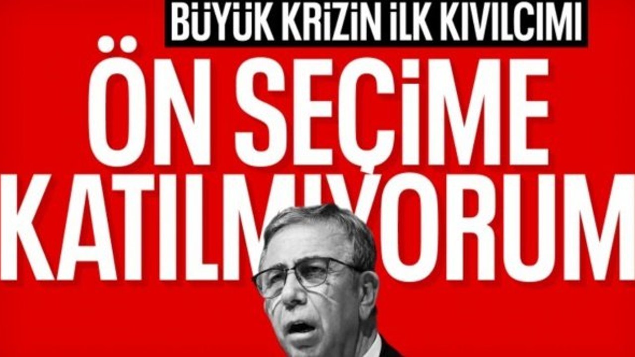 Mansur Yavaş, ön seçime katılmayacağını açıkladı