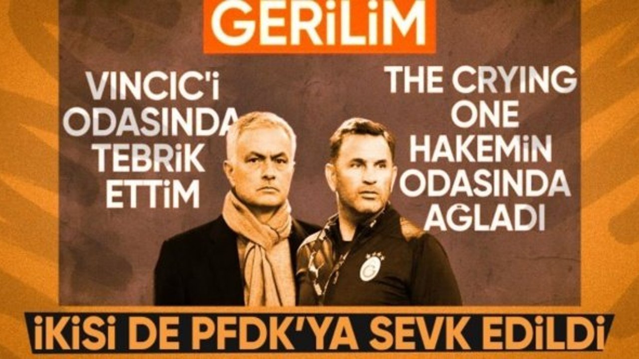 Okan Buruk ve Mourinho, PFDK'ya sevk edildi