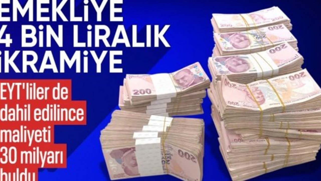 Emeklilerin bayram ikramiyesi belli oldu: Maliyeti 30 milyar TL