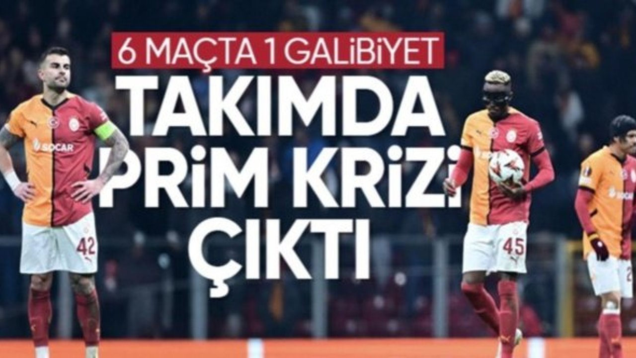 Galatasaray'da yönetim ve oyuncular arasında prim krizi