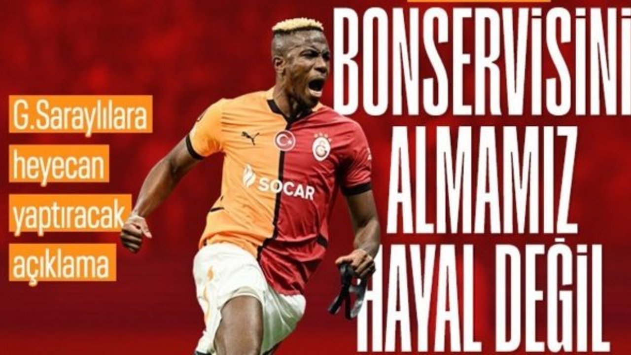 Galatasaray'dan Victor Osimhen'in geleceğiyle ilgili açıklama