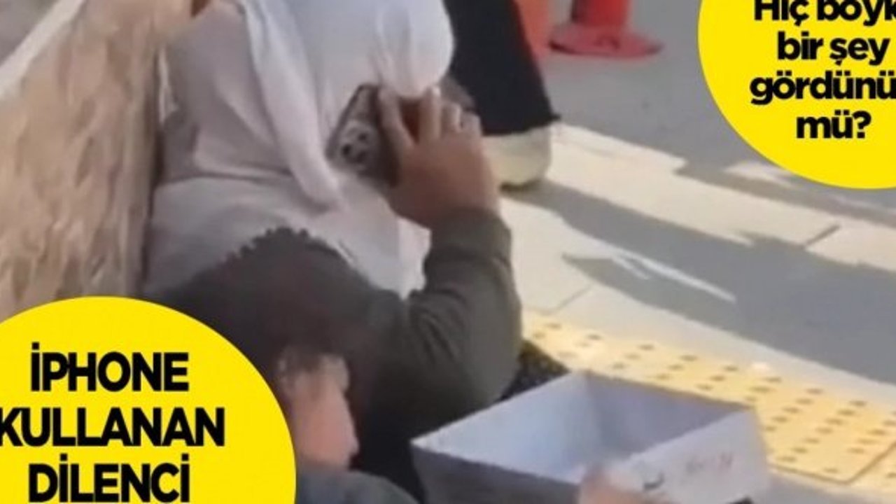 Mardin'de lüks telefonlu dilenci olarak gündem olan kadın yakalandı