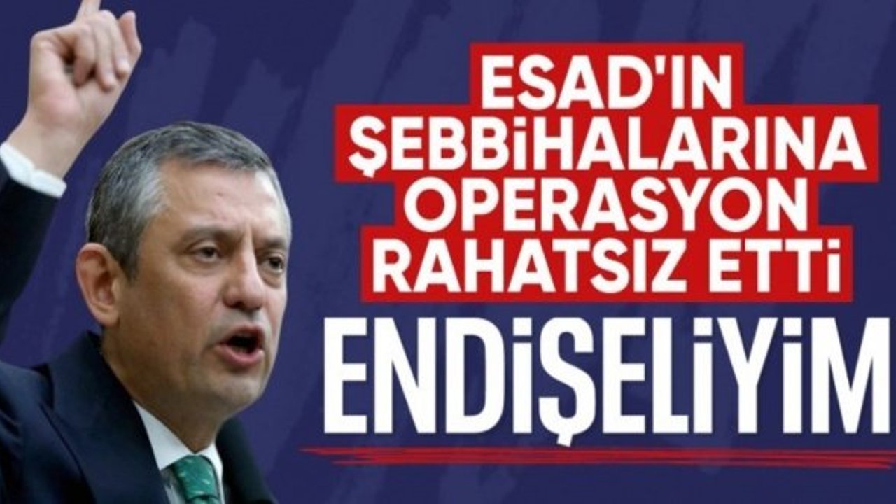 Özgür Özel: Suriye'de Alevilere saldırıları endişe ile takip ediyoruz