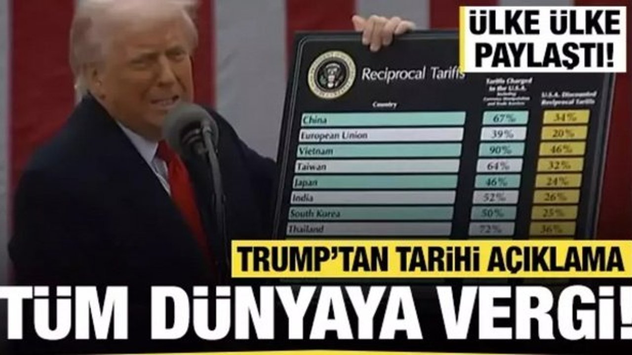 Donald Trump Türkiye'ye yüzde 10 gümrük vergisi açıkladı