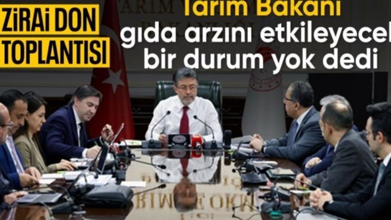 İbrahim Yumaklı'dan 'zirai don' açıklaması: Gıda arzına ilişkin bir problem yok