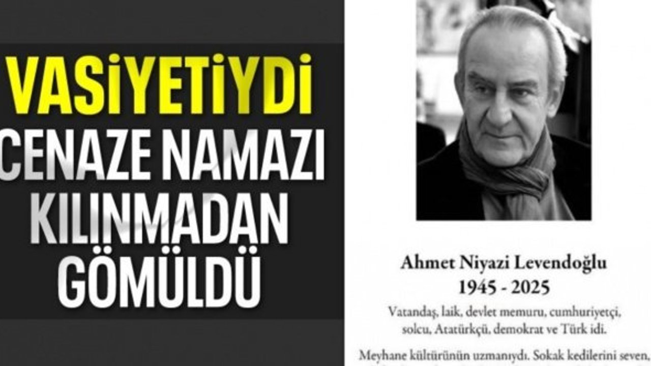 Oyuncu Ahmet Levendoğlu son yolculuğuna uğurlandı