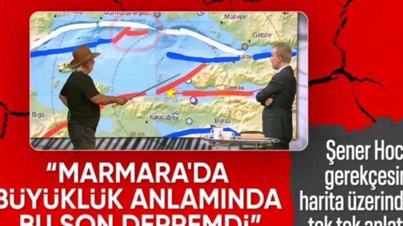 Şener Üşümezsoy'dan son açıklama: Marmara'da büyük depremler bitti