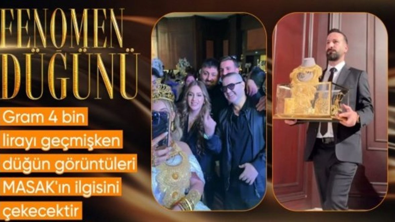 Sosyal medya fenomeni Aleyna Dalveren'in düğününde takılan takılar dikkat çekti