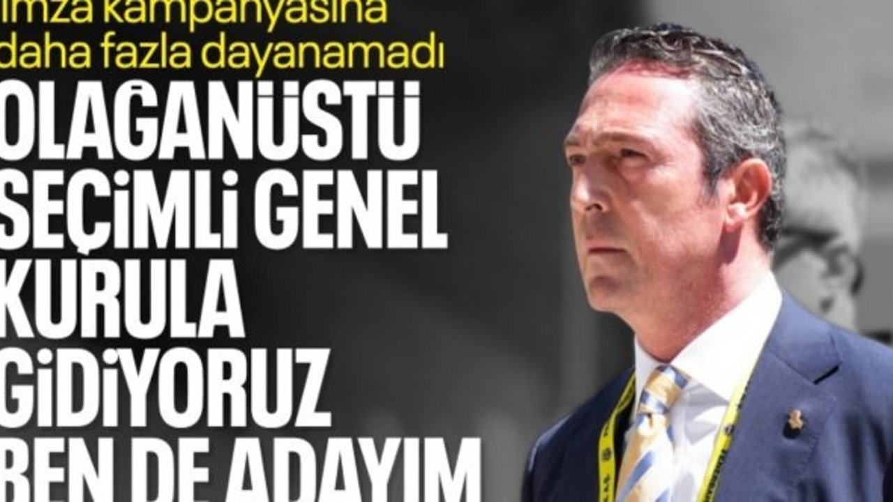 Fenerbahçe'den olağanüstü seçimli genel kurul kararı