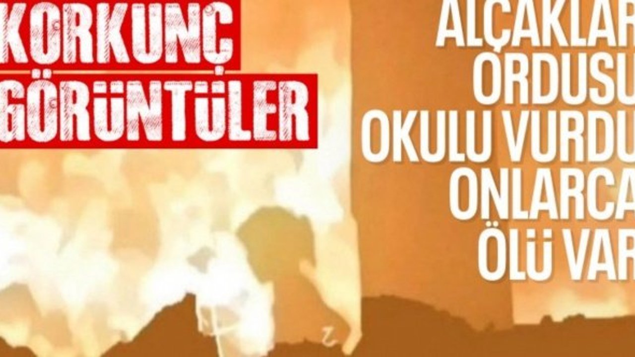 İsrail, Filistinlilerin sığındığı okula saldırdı: Bir kız çocuğu alevlerin arasında kaldı