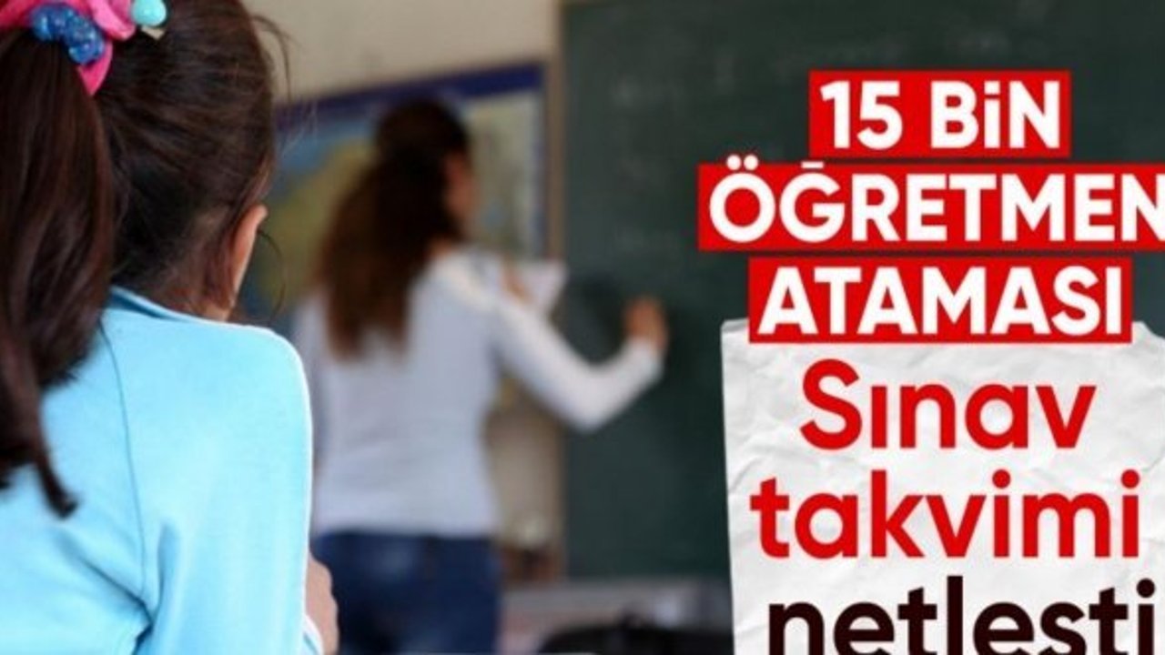 15 bin sözleşmeli öğretmen alımına ilişkin sözlü sınav tarihi açıklandı