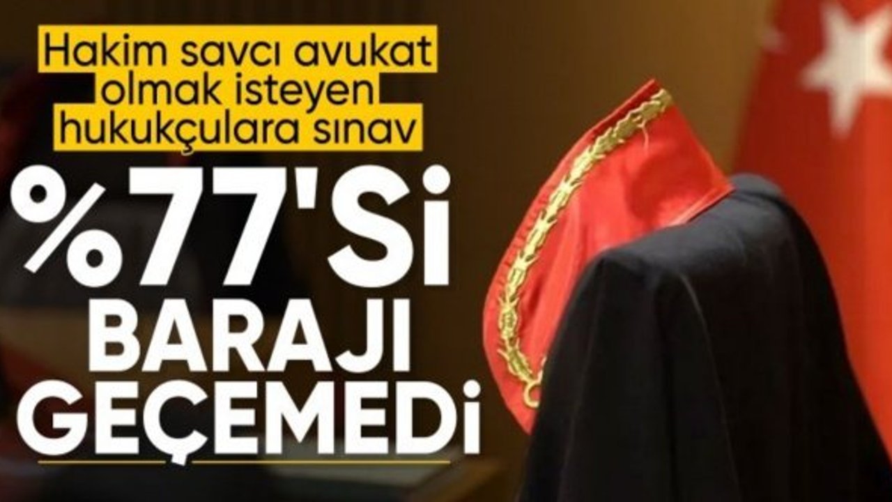 Hukukçular sınavda kaldı: Mezunların yalnızca yüzde 23'ü barajı geçti