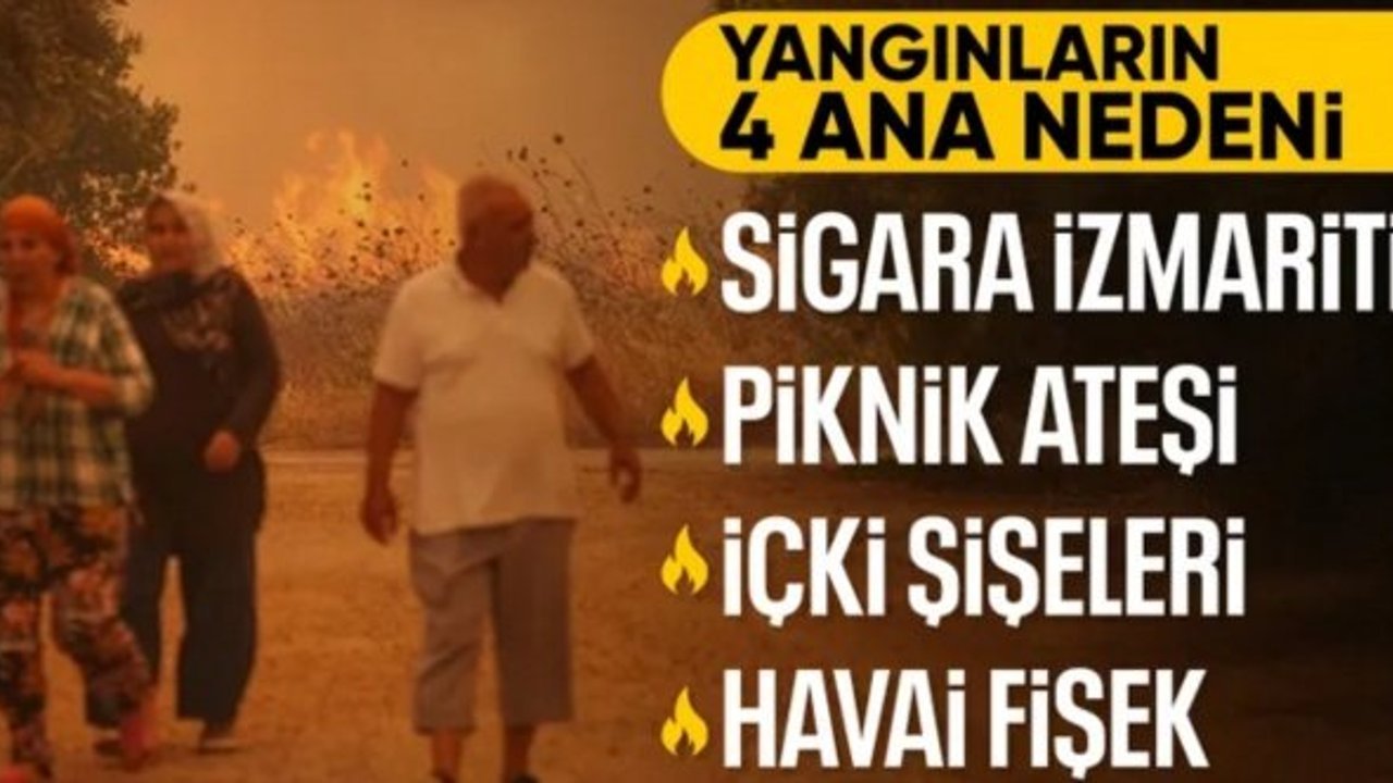 İbrahim Yumaklı, yangınların çıkış nedenlerini sıraladı