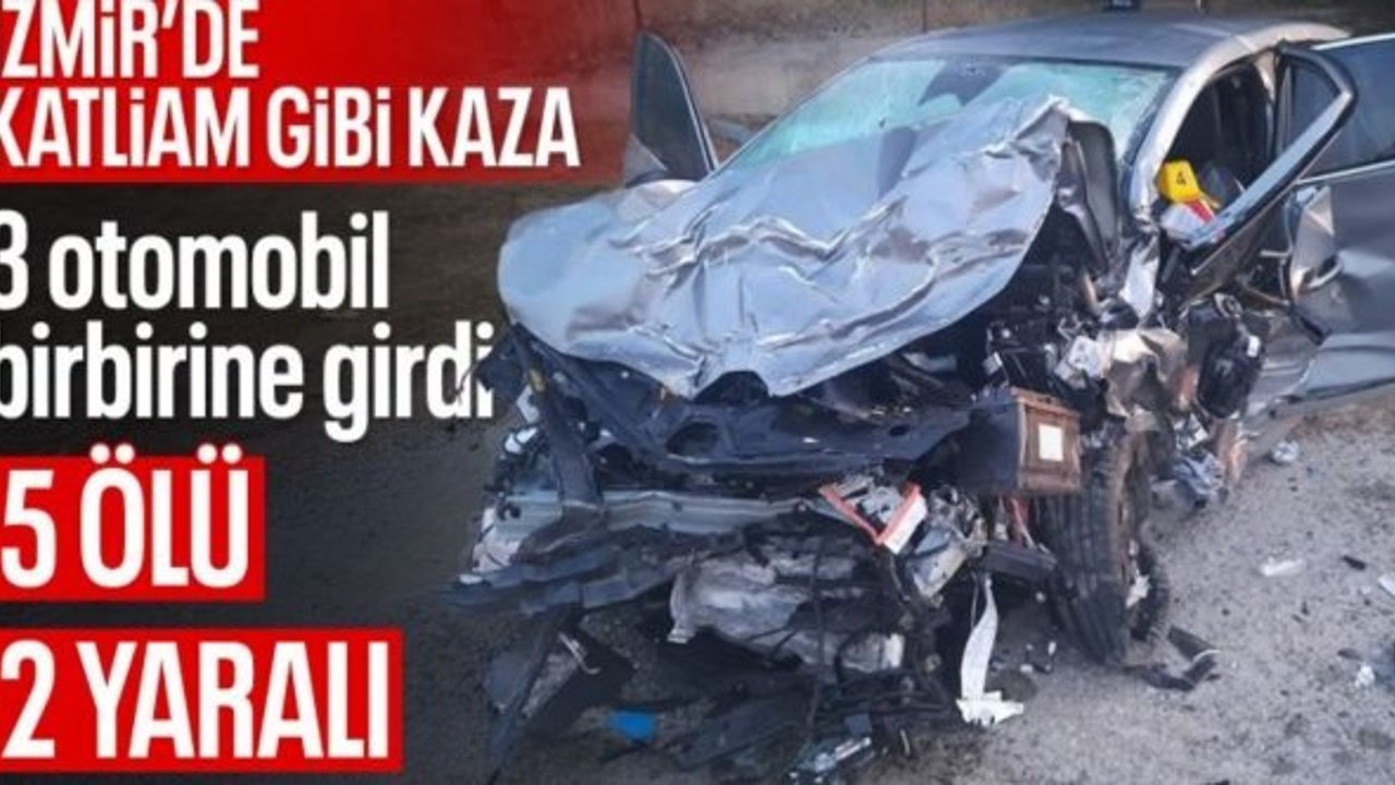 İzmir'de zincirleme trafik kazası: 5 ölü