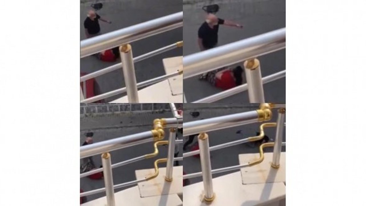 Sokakta Dehşet! Eşini Bıçakla Rehin Aldı