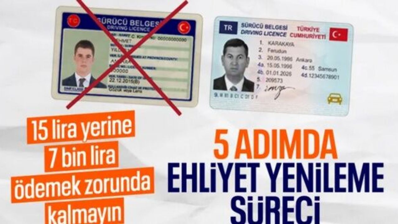 Eski tip ehliyetler için 5 adımda yenileme işlemi