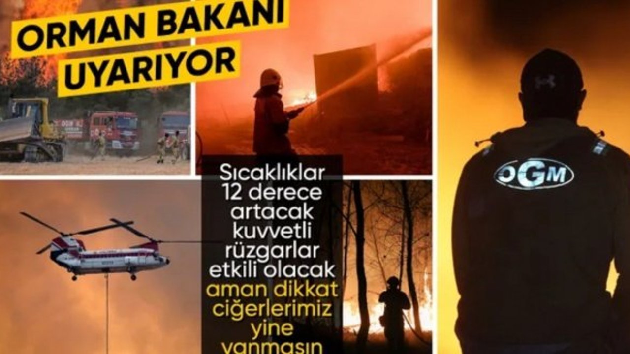 İbrahim Yumaklı, orman yangınlarına karşı uyardı: Risk yüksek