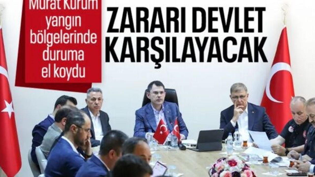 Murat Kurum: İzmir ile Bilecik'te 415 ev ve iş yeri yangınlarda zarar gördü
