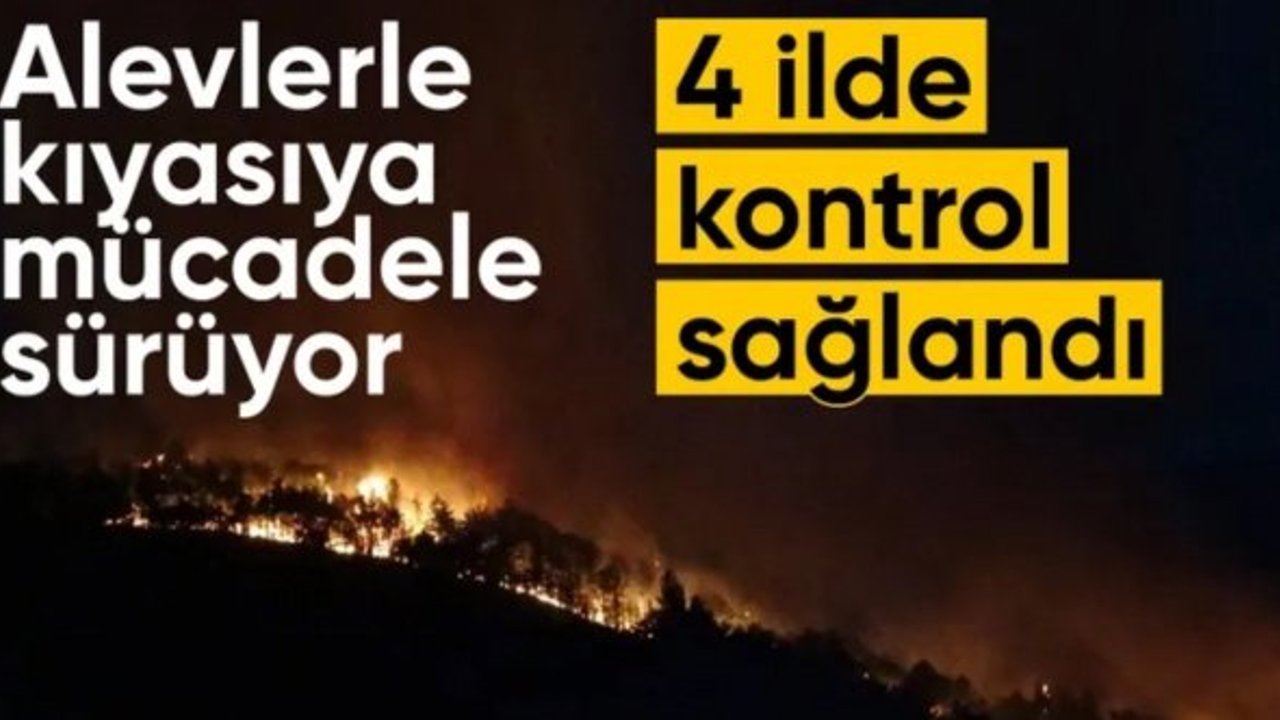 Türkiye genelinde orman yangınları: 4 ilde kontrol sağlandı